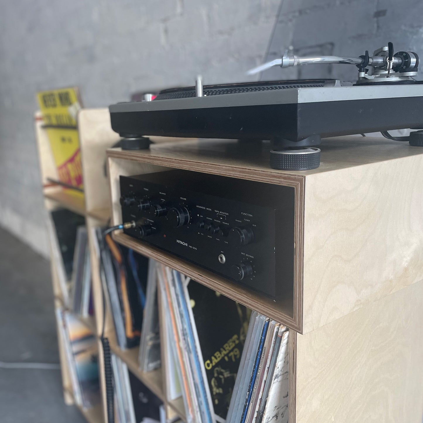 entzun vinyl record console