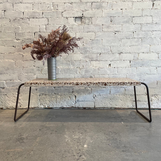 Rustum recycled concrete bench/table