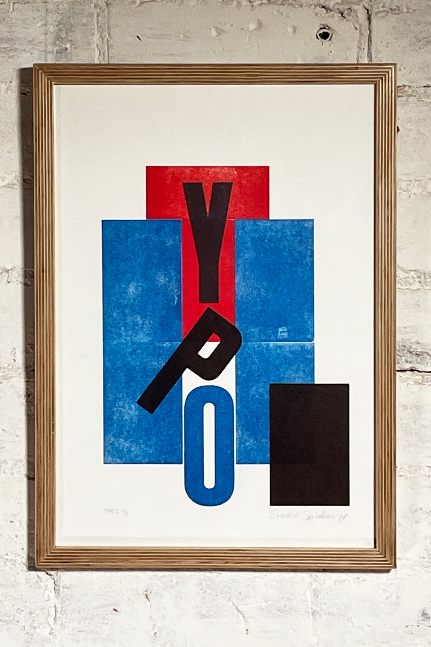 Framed Letterpress Prints by Ewald Spieker