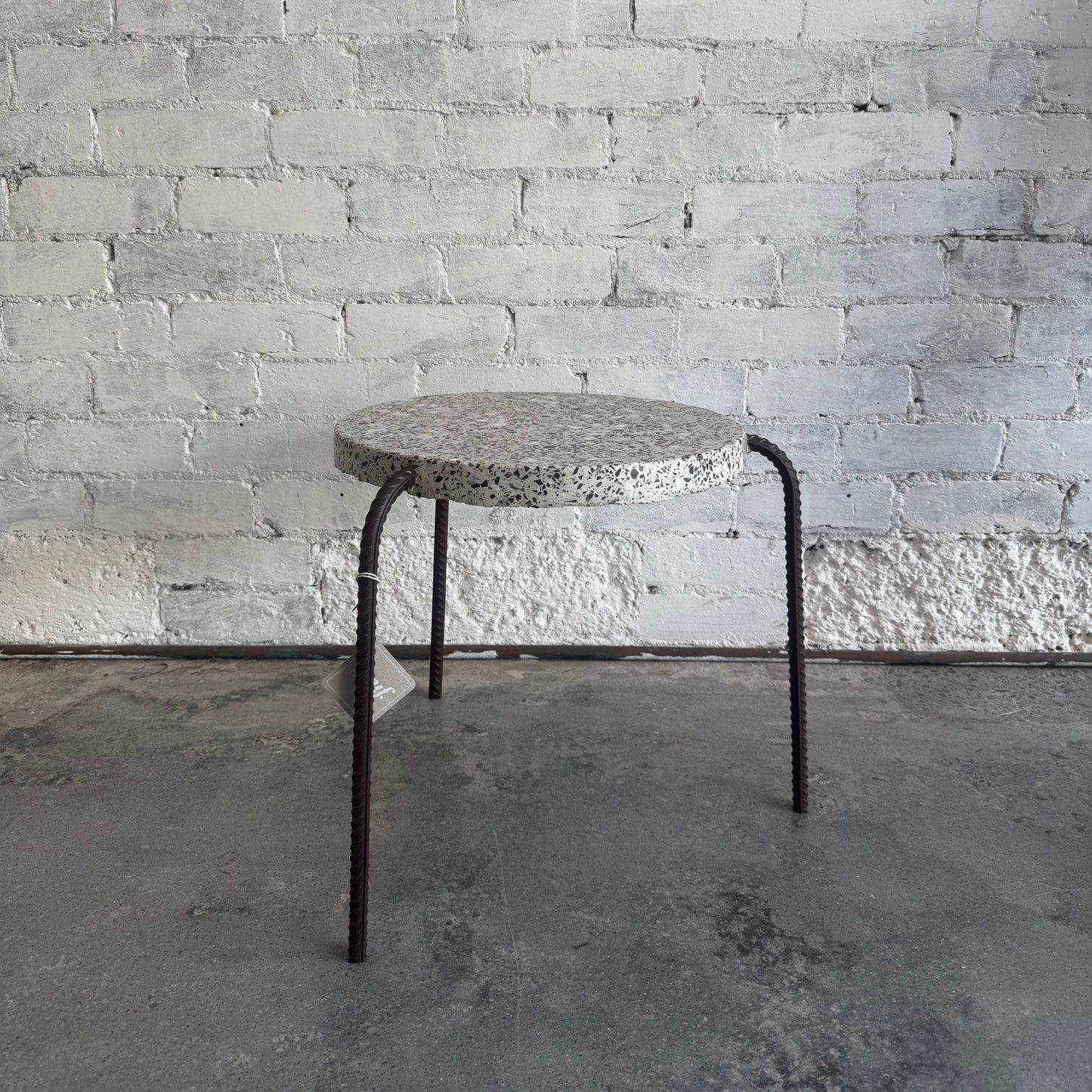 Rustum recycled concrete side table (ex showroom)