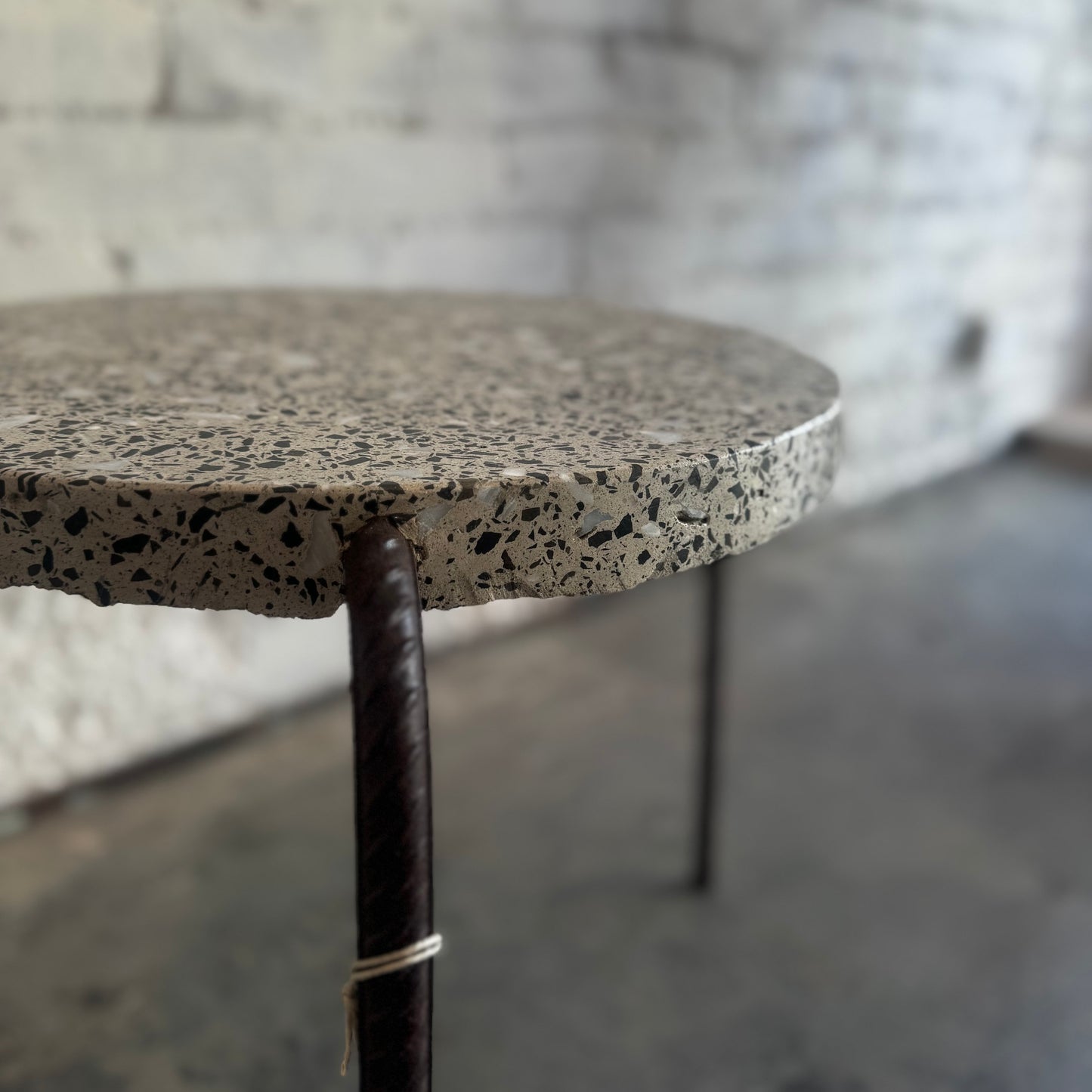 Rustum recycled concrete side table (ex showroom)