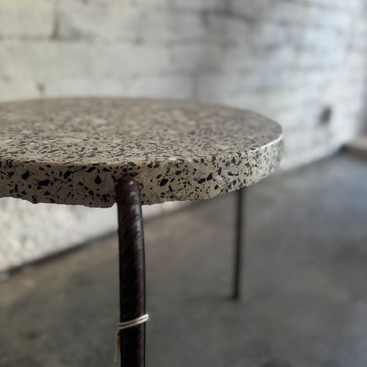 Rustum recycled concrete side table (ex showroom)